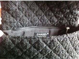 Chanel Black Tweed Handbag 2.55