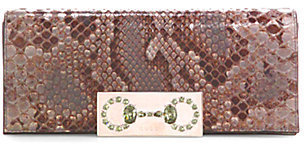 Gucci Broadway Python Evening Clutch with Crystal Horsebit