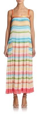 Missoni Striped Knit Tea-Length Dress