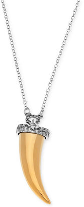 T Tahari Two-Tone Horn Pendant Necklace
