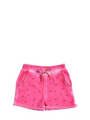 Miss Grant - Studded Washed Cotton Shorts
