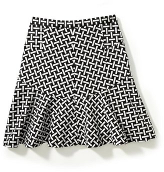 Diane von Furstenberg Printed Flirty Flare Skirt