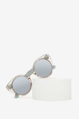 Nasty Gal Factory Cool Cat Clear Shades