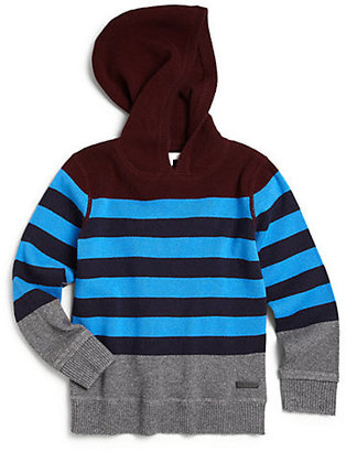 Burberry Boy's Striped Wool & Cashmere Hoodie