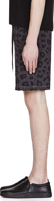 Marc by Marc Jacobs Grey Leopard Lounge Shorts