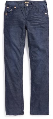 True Religion Boy's 'Geno' Relaxed Slim Fit Corduroy Jeans