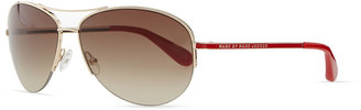 Marc by Marc Jacobs Enameled Aviator Sunglasses