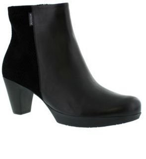 Mephisto Black Black 'Tosia' ladies heeled ankle boot