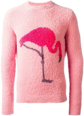 Paul Smith flamingo motif sweater