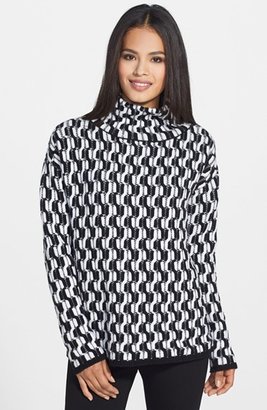 Nordstrom Funnel Neck Cable Cashmere Sweater