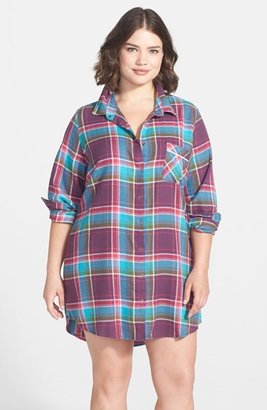 Make + Model Flannel Nightshirt (Plus Size)