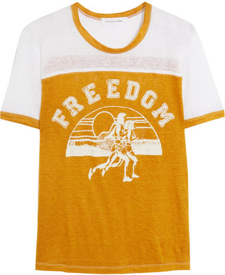 Etoile Isabel Marant Freedom printed slub-linen top