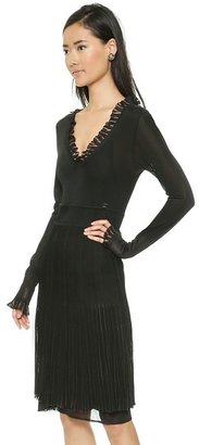 What Goes Around Comes Around Chanel Long Sleeve Knit Dress
