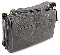 Vince Camuto Billy Womens Black Wallet Leather Wristlet