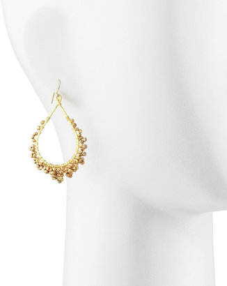 Nakamol Golden Beaded-Frame Drop Earrings