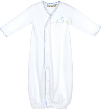 Bunnies by the Bay White Let's Hop Gown - Infant
