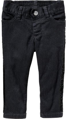 Old Navy Side-Stripe Black Jeans for Baby