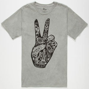 Imperial Motion Peace Hand Mens Color Change T-Shirt