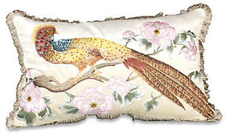 Jay Strongwater Golden Pheasant Pillow