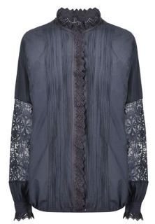 High Lace Embroidered Shirt