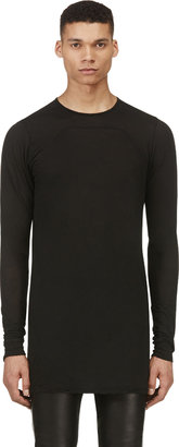Rick Owens Black Semi-Sheer Overlong T-Shirt