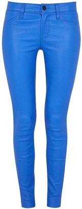 J Brand Bright blue leather trousers