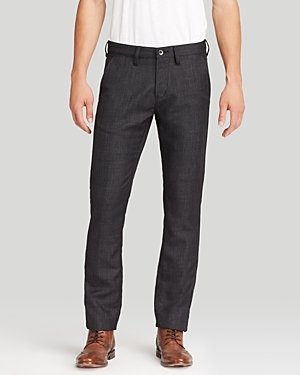 John Varvatos Usa Denim Trousers - Bowery Slim Straight Fit in Carbon