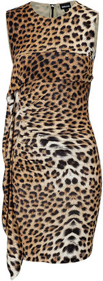 Just Cavalli Leopard Print Jersey Dress