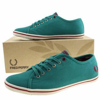 Fred Perry womens turquoise phoenix vi trainers