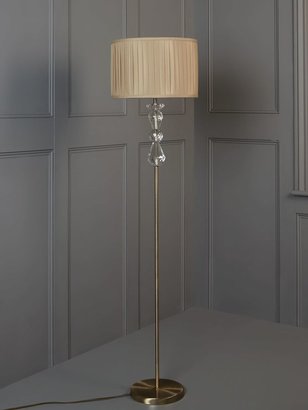 Linea Clarence crystal floor lamp - champagne