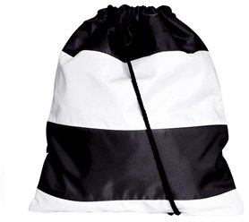 ASOS Drawstring Backpack in Stripe - Mono