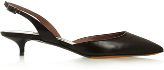 Tabitha Simmons Lily leather slingback pumps