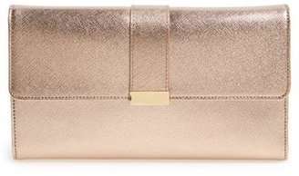 Halogen Leather Wallet on a Chain Crossbody