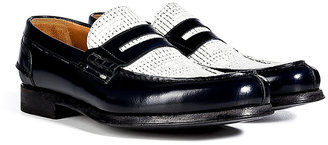 Paul Smith Shoes Leather Two-Tone Penny Loafers