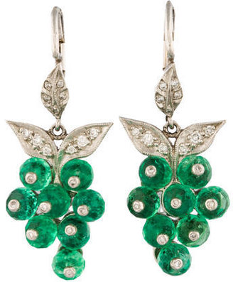 Cathy Waterman Emerald Grape  Earrings