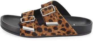 Givenchy Swiss Leopard-Print Calf Hair Sandal