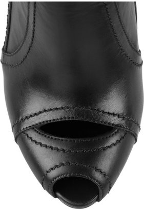 Alexander McQueen Cutout leather boots