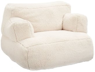 PBteen 4504 Ivory Sherpa Faux Fur Eco Lounger