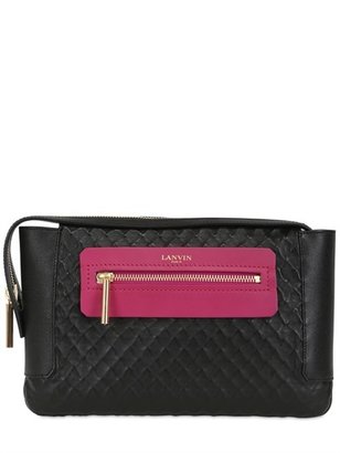 Lanvin Beyond Hammered Nappa Leather Clutch