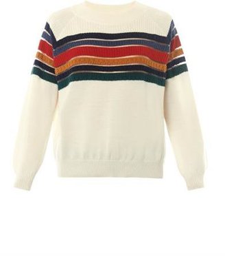 Band Of Outsiders Rainbow merino-wool sweater
