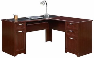 Huali Office Desks Winton L-Shaped Office Desk, HT Cherry