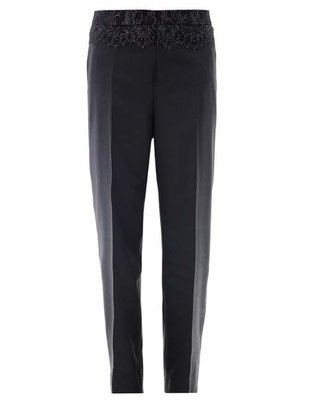 AR+ AR Lace trimmed trousers