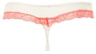 Charlotte Russe Lacy Lace-Up Thong Panties