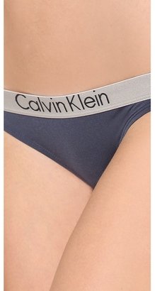 Calvin Klein Underwear Metallic Chrome Micro Bikini Panties