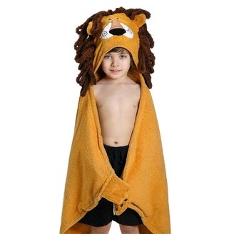 Zoocchini - Leo the Lion Kids Hooded Towel
