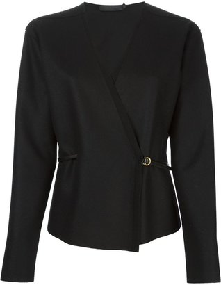 Calvin Klein Collection belted wrap jacket