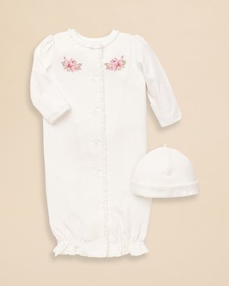 Little Me Infant Girls' Rose Dot Gown & Hat Set - Sizes 0-3 Months