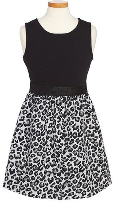 Jessica Simpson 'Brie' Leopard Tank Dress (Big Girls)