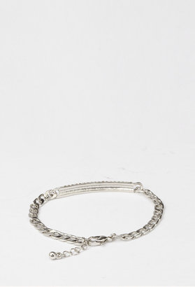 Forever 21 Rhinestoned Chain Bracelet