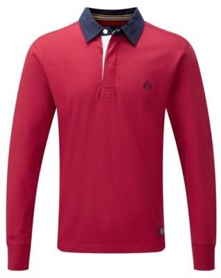 Eton Tog 24 Chilli red plain rugby shirt